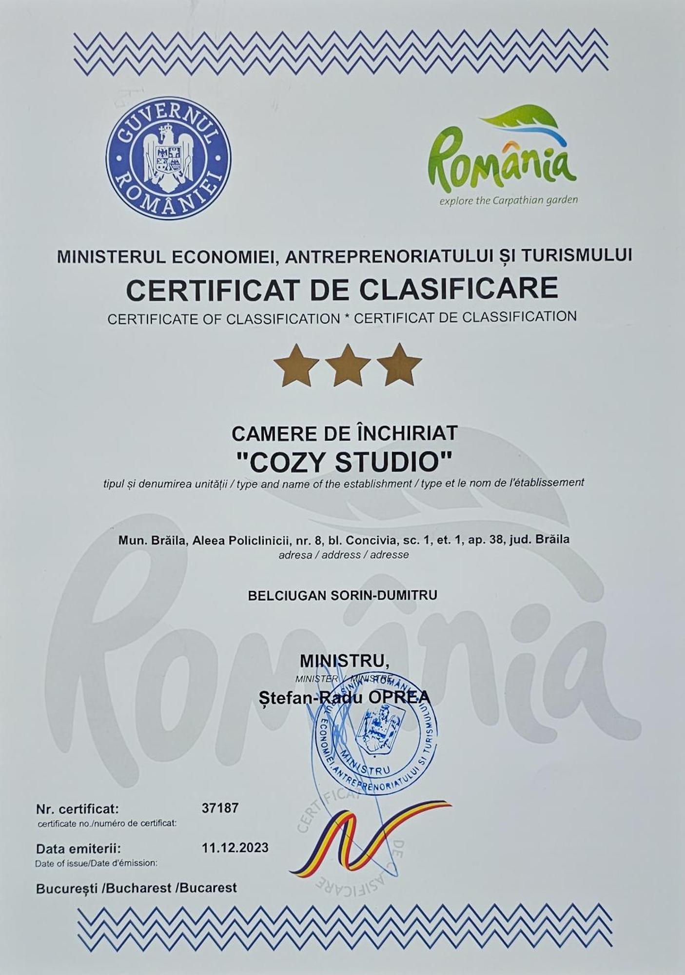Cozy Studio Brăila Екстериор снимка